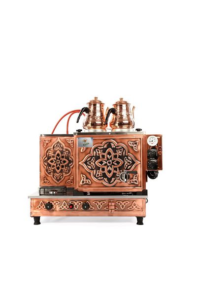 SAFİR ÇAY KAZANLARI Safirim 2 Teapot - Copper Tea Boiler, Electric Natural Gas Tea Machine, Gas Safety System