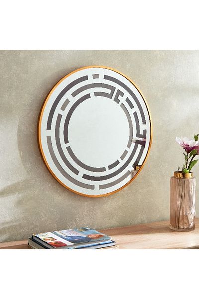Home Box Meer Aluminium Outer Frame Mirror - 60x60x25 cm