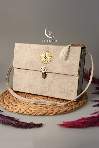 Fetih Yayınları Askı Çantalı 30 Cüz Kur'an Seti Rahle Boy Krem Renk - Bilgisa...