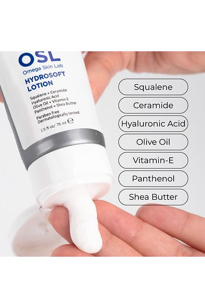 OSL Omega Skin Lab Hydrosoft Lotion 75ml - Feuchtigkeitsspendende Gesichts- und Körperlotion