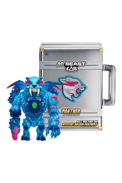 Feastables Mr Beast Lab Panther 6.5" Collector Fıgure Will You Fınd The Myste...