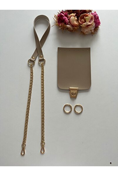 zg hobi aksesuar طقم حقيبة محبوكة - طقم غطاء وحزام للحقيبة من الجلد