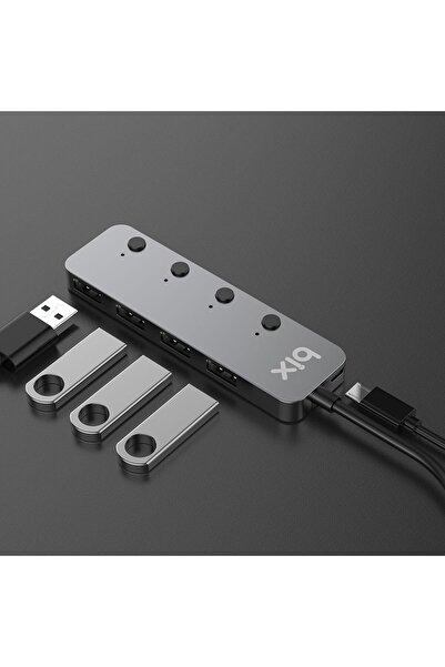 Bix Bx20hb Type-c To 4 Port Usb 3.2 Hub Multiplexer
