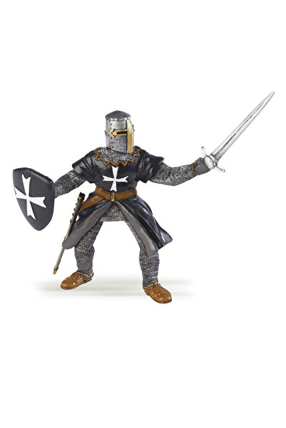 Papo Siyah Haçlı Şövalye Figürü 39938