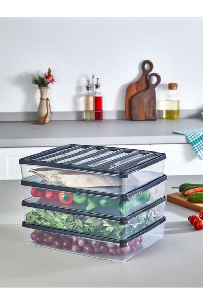 CocoVia 7 Pieces Refrigerator and Freezer Storage Container - Food and Breakfast Storage Set with Vacuum Lid, Compartment