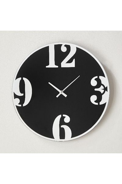 Home Box Fero Clock with Tinted Glass - 38x4.5x38 cm