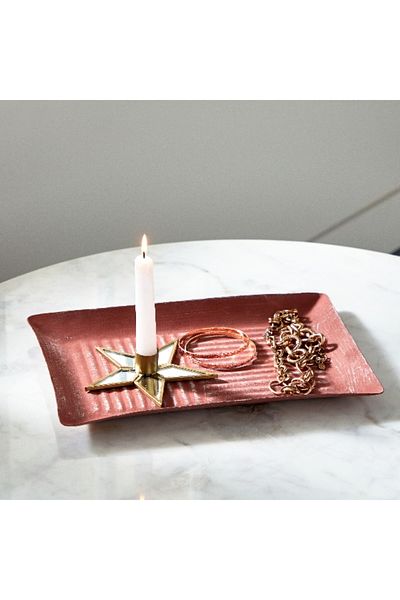 Home Box Splendid Metal Decorative Tray 20x20x28 cm