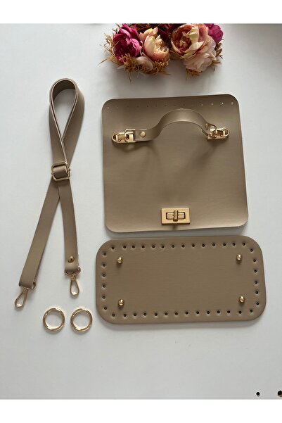 zg hobi aksesuar طقم حقائب محبوكة - غطاء جلدي، حزام قابل للتعديل، قاعدة، طقم ...