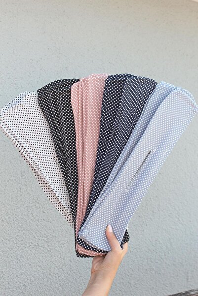 REBORN DESIGN Polka Dot Patterned Blue Color Wire Knob Band