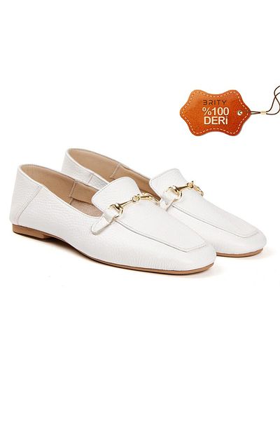 BRITY Loafer de damă din piele naturală
