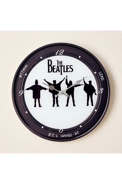 Home Box Fero Beatles Tinted Glass Clock - 38x4.5x38 cm