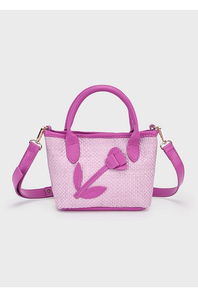 MAYORAL Girl's Floral Straw Bag