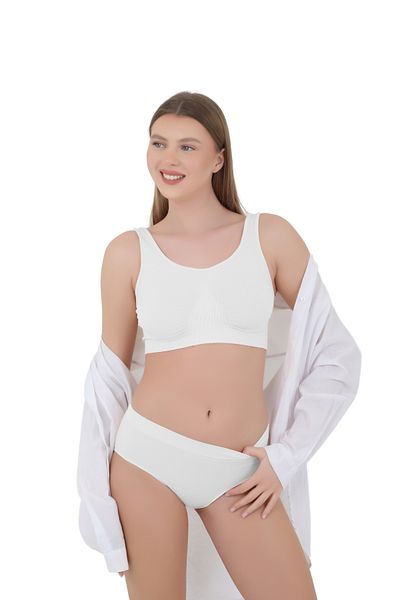 CNT Γυναικεία εσώρουχα Bato Micro Fiber High Waist - Συσκευασία 1 (Μαύρο, Λευκό, Χρώμα δέρματος)