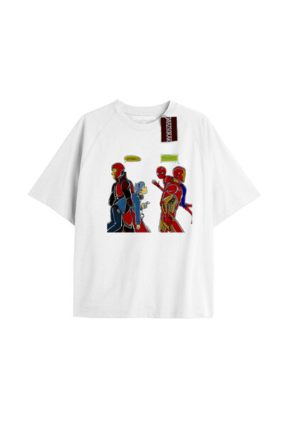 TIMESWASTINGIRL Tricou Spider-Man cu imprimeu de ziar Model No Way Home