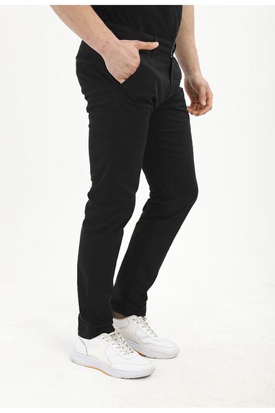 TOM FREE STORE Men's Comfortable Fit Lycra Stretchy Cotton Trousers