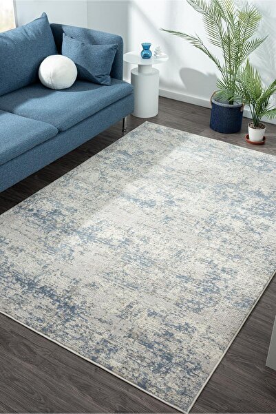 Vila Nova Home Mavi Krem Salon Oturma Odası Mutfak Çocuk Odası Halısı