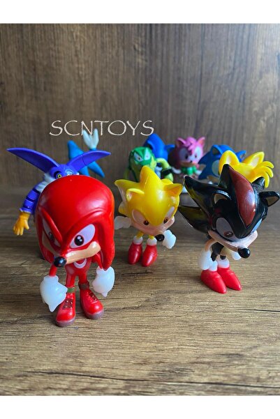 scntoys SONİC FİGÜR 10'LU SONİC KİRPİ HEDGEHOG SONIC POWER AKSİYON FİGÜRLERİ 10'LU SET KIRILMAZ SİLİKON