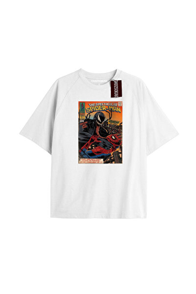TIMESWASTINGIRL Tricou Spider-Man cu imprimeu de ziar Model No Way Home