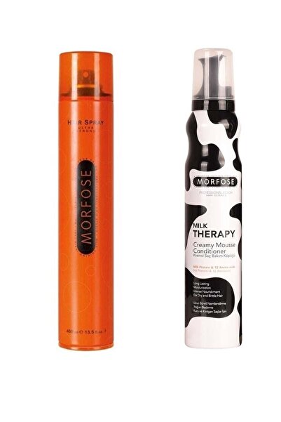 Morfose Saç Spreyi Turuncu 400 Ml + Milk Therapy Köpük 200 Ml