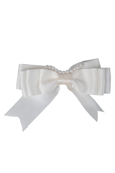 NAGİHAN Брошка з атласною стрічкою та намистинами - 2500010