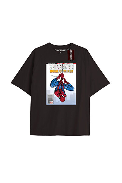 TIMESWASTINGIRL Tricou Spider-Man cu imprimeu de ziar Model No Way Home