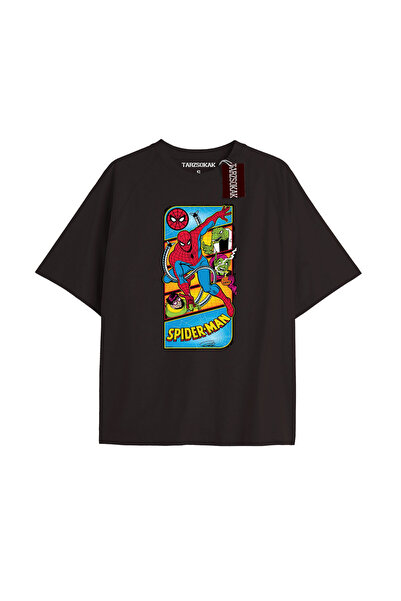 TIMESWASTINGIRL Tricou Spider-Man cu imprimeu de ziar Model No Way Home