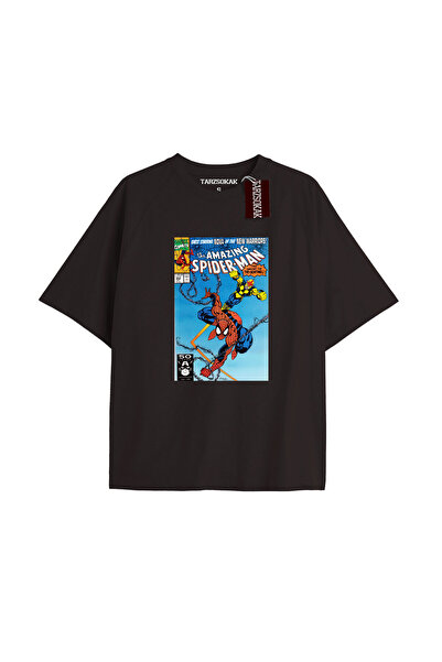TIMESWASTINGIRL Tricou Spider-Man cu imprimeu de ziar Model No Way Home