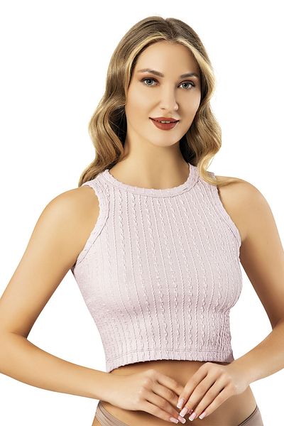 CHC Chocho Women's Knitted Detailed Crop