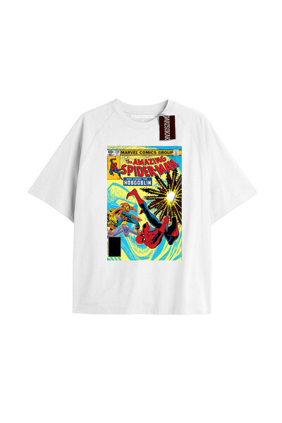 TIMESWASTINGIRL Tricou Spider-Man cu imprimeu de ziar Model No Way Home