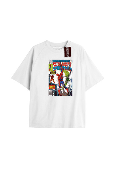 TIMESWASTINGIRL Spider-Man Gazete baskı Model No Way Home Tshirt
