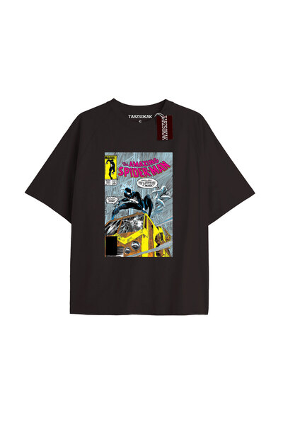 TIMESWASTINGIRL Tricou Spider-Man cu imprimeu de ziar Model No Way Home