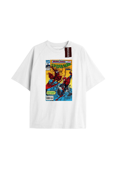 TIMESWASTINGIRL تي شيرت مطبوع عليه صحيفة Spider-Man موديل No Way Home