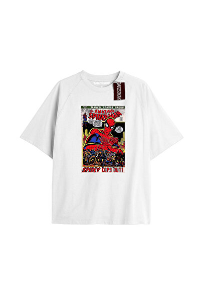 TIMESWASTINGIRL Tricou Spider-Man cu imprimeu de ziar Model No Way Home