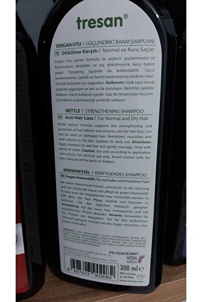 Tresan Normal ve Kuru Saçlar Isırgan Otu Şampuan -300 ML-