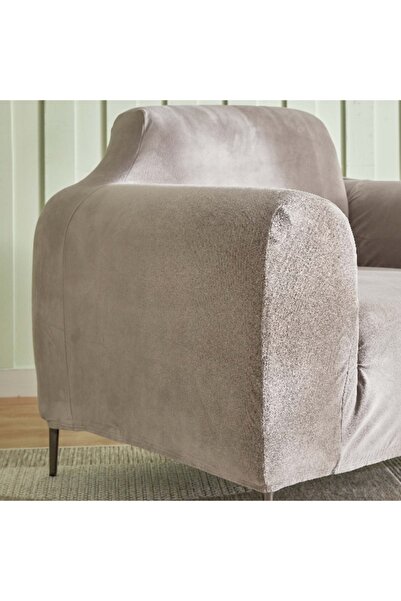 Home Box Veloura Velveteen 1-Seater Sofa Cover