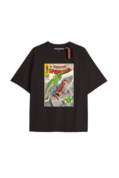TIMESWASTINGIRL Tricou Spider-Man cu imprimeu de ziar Model No Way Home