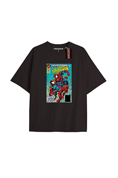 TIMESWASTINGIRL Tricou Spider-Man cu imprimeu de ziar Model No Way Home