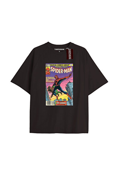 TIMESWASTINGIRL Tricou Spider-Man cu imprimeu de ziar Model No Way Home