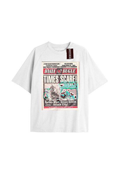 TIMESWASTINGIRL Tricou Spider-Man cu imprimeu de ziar Model No Way Home