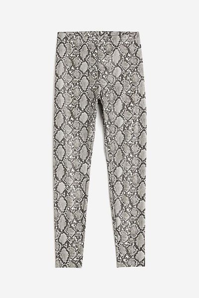 H&M Crocodile-patterned leggings
