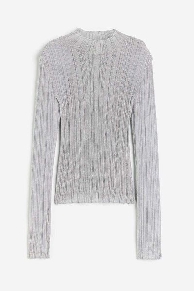 H&M Shimmering rib-knit jumper