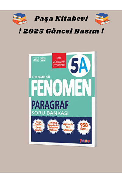 Fenomen Yayıncılık 5. Sınıf Paragraf (A) Soru Bankası 2025