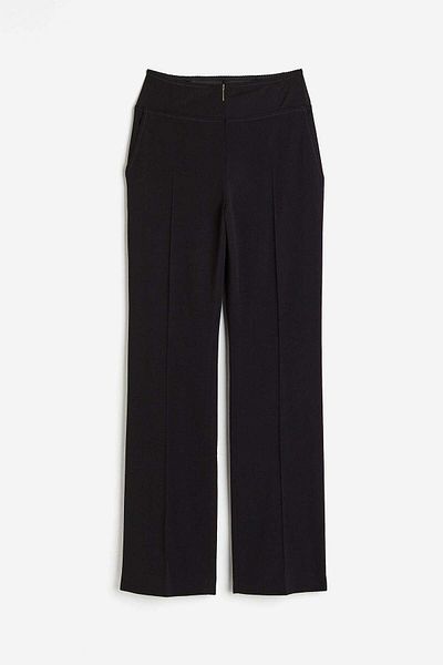 H&M Lingerie-detail wool-blend trousers