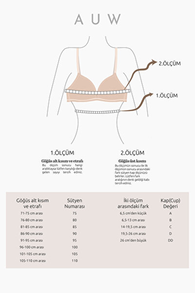 AUW LIMBER ÜÇGEN SÜTYEN #aydinunderwear