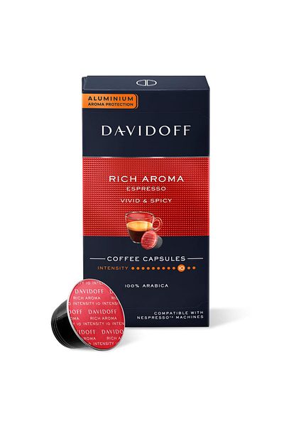 Davidoff 4X10 Capsules Coffee Rich Aroma (40 Pieces)