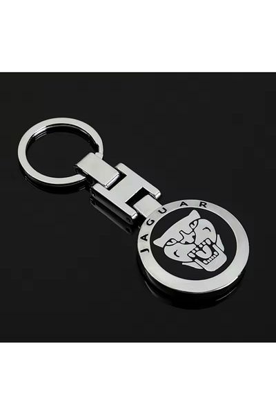 RoseTR Jaguar X-Type Silver Metal Keychain - Compatible Keychain