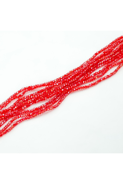 yfhobi 1 Dizi (145-155 Adet) - 2 mm Yassı Kristal Cam Boncuk Dizisi Şeffaf Ja...