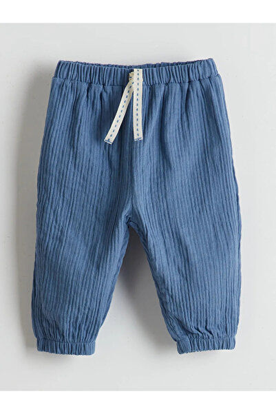 LC Waikiki Lcw Baby Ecru Button-Down Baby Boy T-Shirt and Pants 2Pcs