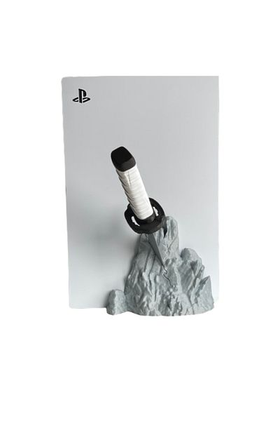 3D Brothers Base Vertical Stand for PS5 Consoles (Disc Edition)- Playstation 5 Base Accessories Samurai Design