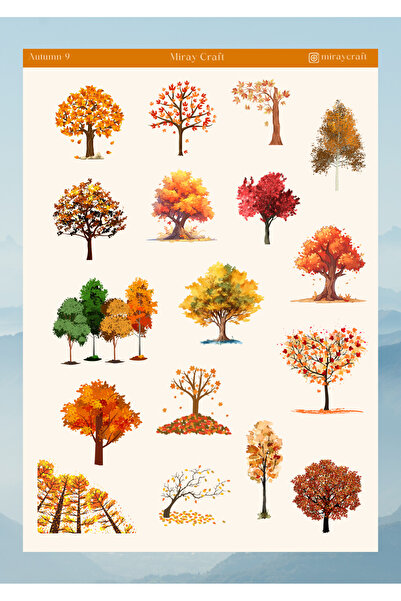 MirayDesign STICKER TEMATIC DE TOAMNA 12*17 CM